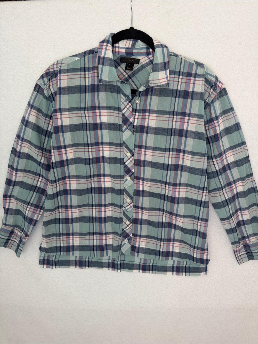 J. Crew Women's Plaid Button-Front Shirt